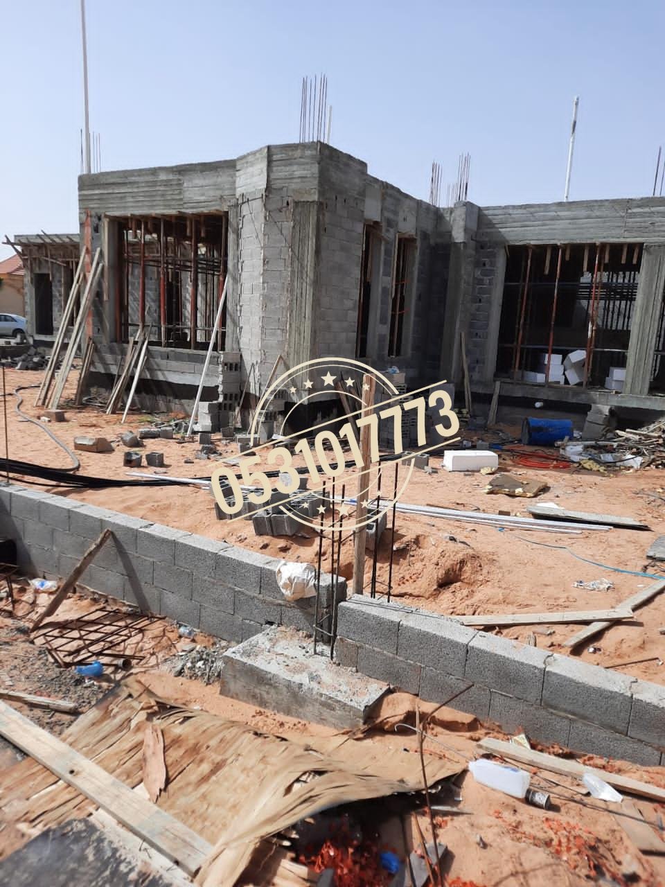 تنفيذ مبنى سكني ضمن أعمال المقاولات العامة